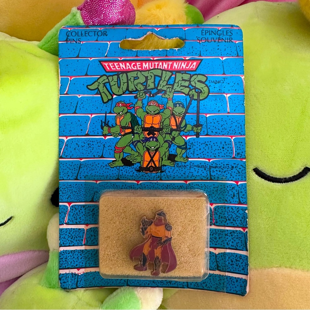 VINTAGE 1990 Teenage Mutant Ninja Turtles Collector Pin New In Package SHREDDER